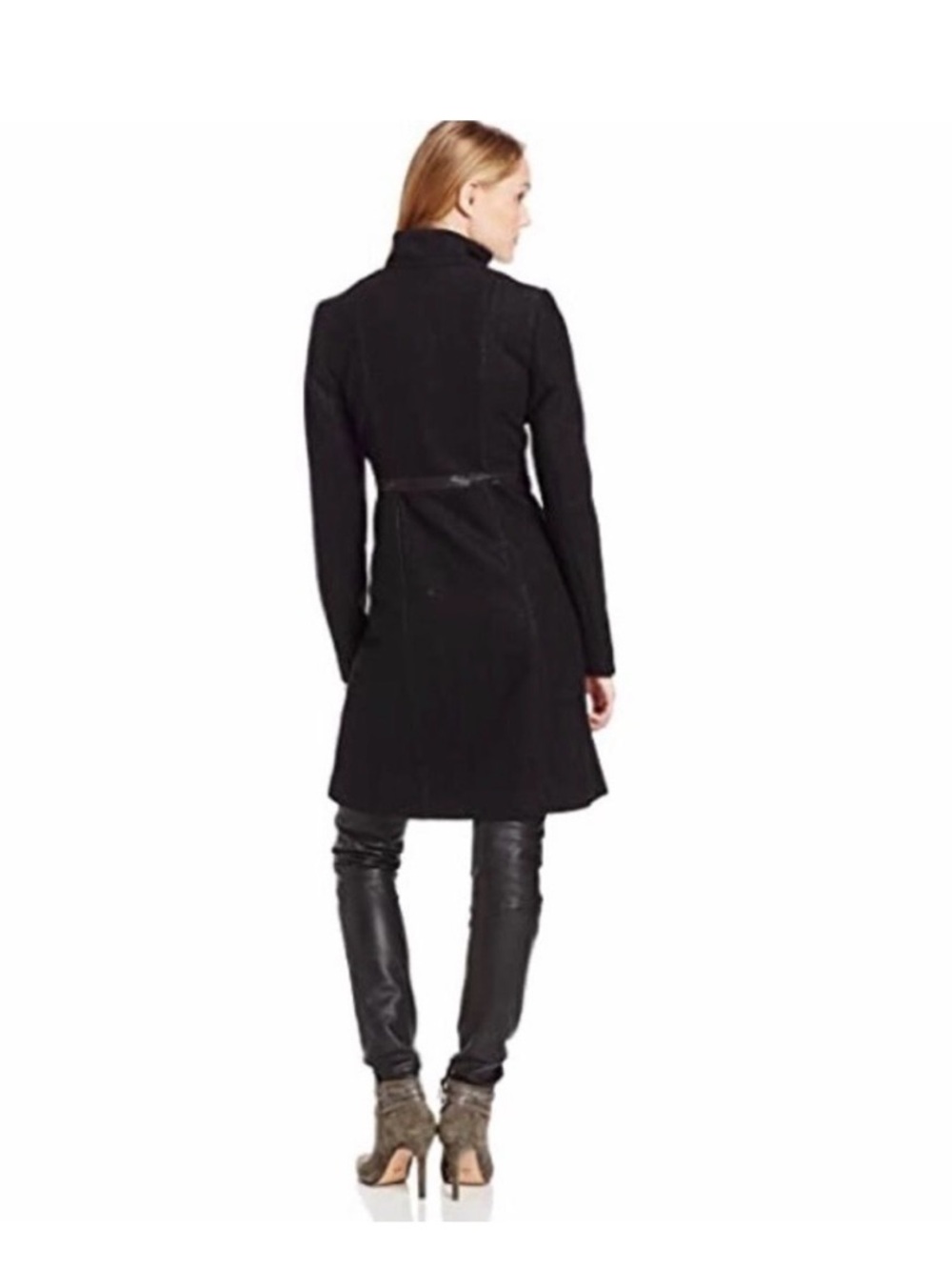 🖤 NWT! Plenty by Tracy Reese Black Princess Coat with Metallic Embroidery - Picture 10 of 12